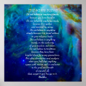 Buddha zitieren Sie News heute nicht glauben Poster (Vorne)