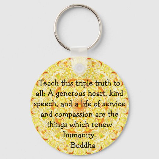 Buddha zitiert inspirierende Yoga Meditation Kunst Schlüsselanhänger (Vorderseite)