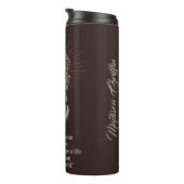 Buddha zitiert Nametrommel Thermosbecher (Nach rechts gedreht)