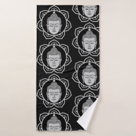 Buddha Zuhause und Leben Badehandtuch