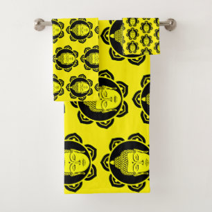 Buddha Zuhause und Leben Badhandtuch Set