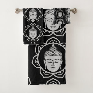 Buddha Zuhause und Leben Badhandtuch Set