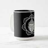 Buddha Zuhause und Leben Zweifarbige Tasse (Vorderseite Links)