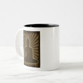 Buddha Zweifarbige Tasse (Vorderseite Links)