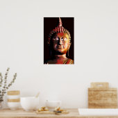 Buddhabronzefarbplakat Poster (Küche)