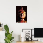 Buddhabronzefarbplakat Poster (Heimbüro)