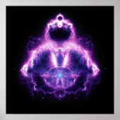 Buddhabrot Mandelbrot Set Gautama Buddha Poster (Vorne)