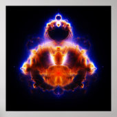 Buddhabrot Map Mandelbrot Set Gautama Buddha Poster (Vorne)