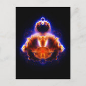 Buddhabrot Map Mandelbrot Set Gautama Buddha Postkarte (Vorderseite)