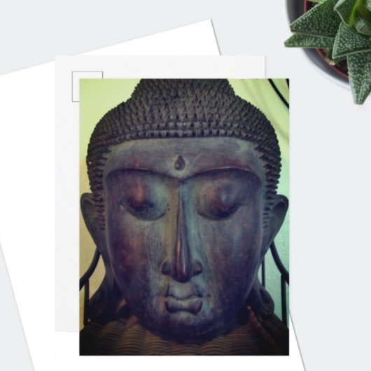Buddhagesicht Postkarte