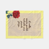 BuddhaHeute #2 Buddha Accogliente Fleecedecke (Vorderseite (Horizontal))