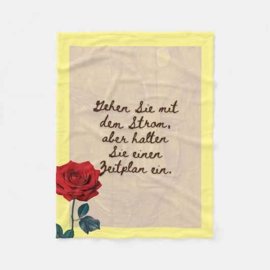 BuddhaHeute #2 Gemütlicher Buddha Fleecedecke (Vorderseite)