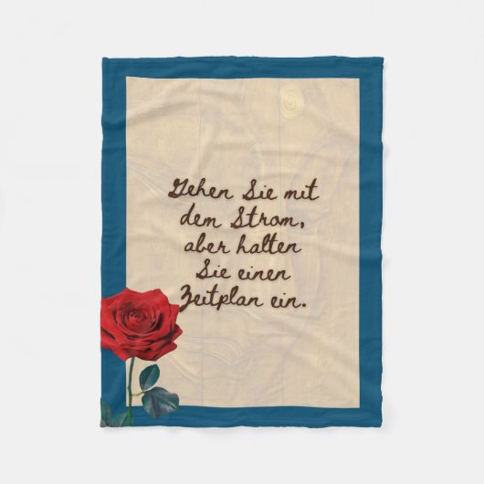 BuddhaHeute #4 Gemütlicher Buddha Fleecedecke (Vorderseite)