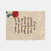 BuddhaHeute #7 Cozy Buddha 🌹 Fleecedecke (Vorderseite (Horizontal))