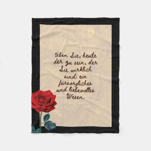 BuddhaHeute #7 Gemütlicher Buddha Fleecedecke (Vorderseite)