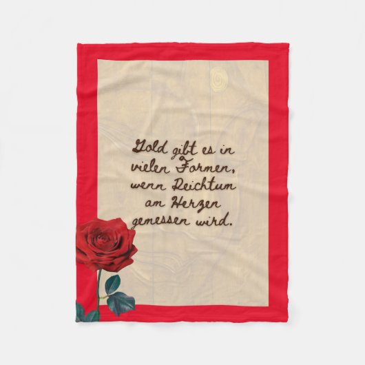 BuddhaHeute #8 Gemütlicher Buddha Fleecedecke (Vorderseite)