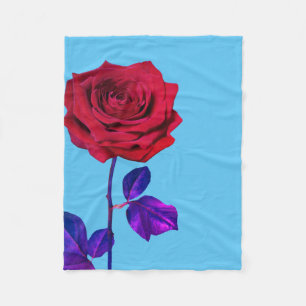 BuddhaHeute #99 Cozy Buddha Baby Blue Miami Rose Fleecedecke