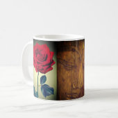 BuddhaHeute V1 #32 Zen Tasse - Buddha Rose (Vorderseite Links)