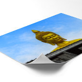 Buddhakopf in Bangkok Poster (Ecke)
