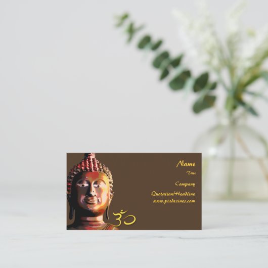 Buddhas Business Card, Holistische Heilmittel Visitenkarte (Stehend Vorderseite)