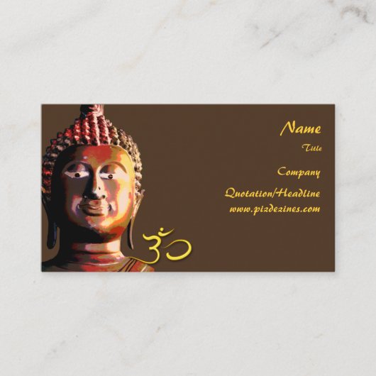 Buddhas Business Card, Holistische Heilmittel Visitenkarte (Vorderseite)