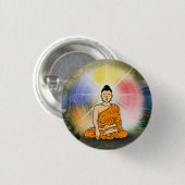 Buddhas Erleuchtung & Dharma Wheel Button (Vorne & Hinten)