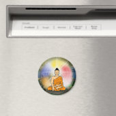 Buddhas Erleuchtung & Dharma Wheel Magnet (In Situ (Geschirrspüler))