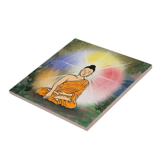 Buddhas Erleuchtung Keramik Tile Fliese (Seite)