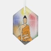 Buddhas Erleuchtung Ornament Aus Glas (Vorderseite Links)