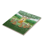 Buddhas erste sermon lehrende Keramik Tile Fliese (Seite)