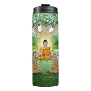 Buddhas erster Predigt Tumbler Thermosbecher