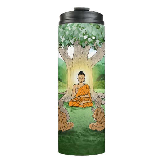 Buddhas erster Predigt Tumbler Thermosbecher (Vorderseite)