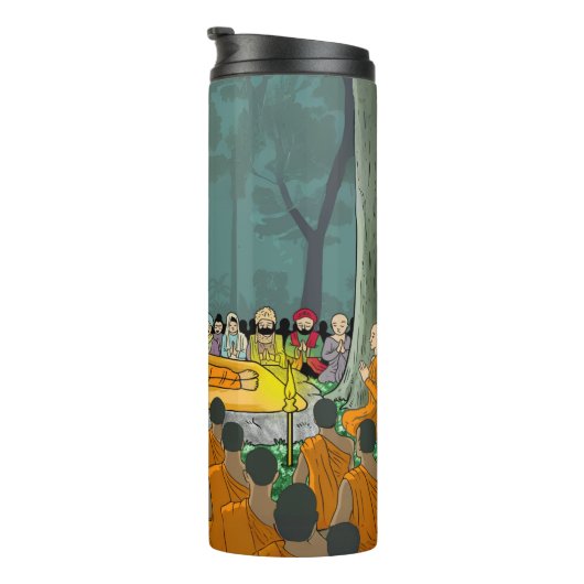 Buddhas Final Nirvana Tumbler Thermosbecher (Nach rechts gedreht)