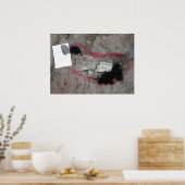 Buddhas Fußabdruck Tibet Poster (Küche)