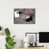 Buddhas Fußabdruck Tibet Poster (Heimbüro)