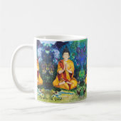 Buddhas Garden Meditat Betet Maureen Girard Tibet Kaffeetasse (Links)
