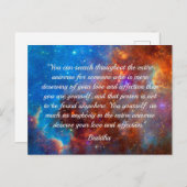 Buddhas glückliche Weisheit-Postkarte Postkarte (Vorne/Hinten)