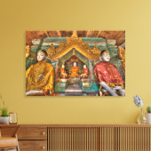 Buddhas in einem Tempel Leinwanddruck (Insitu (Wohnzimmer))
