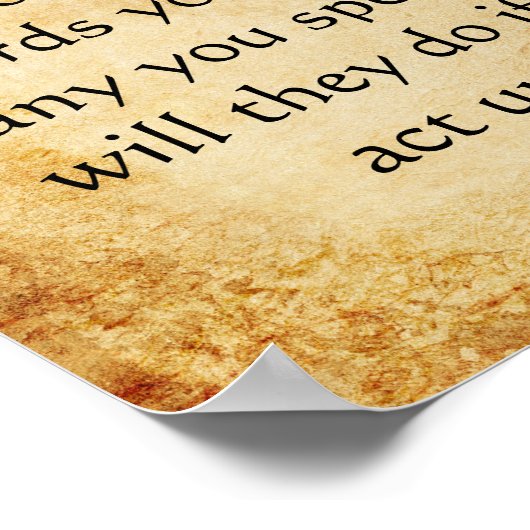 Buddhas inspirierendes Zitat Poster (Ecke)