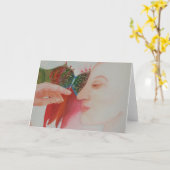 Buddhas Kuss Karte (Gelbe Blume)