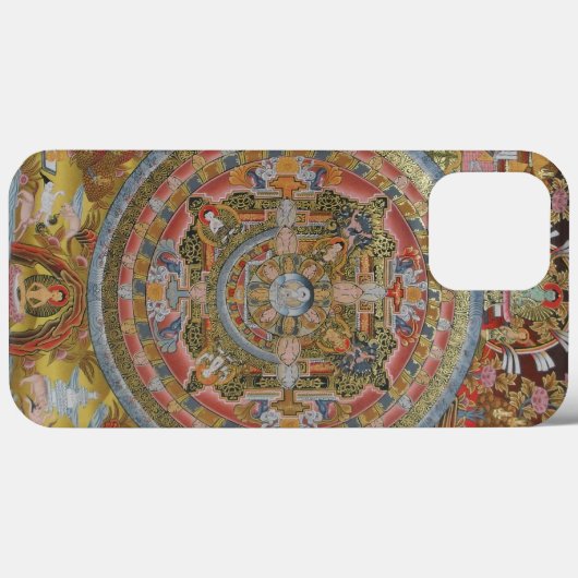 Buddhas Leben Mandala Case-Mate iPhone Hülle (Rückseite (Horizontal))