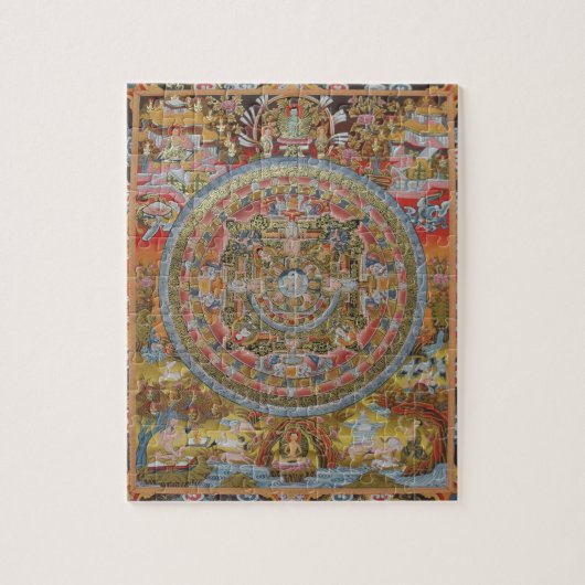 Buddhas Leben-Mandala-Puzzlespiel Puzzle (Vertikal)