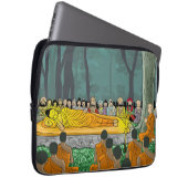 Buddhas letztes Nirvana-Laptop-Sieb Laptopschutzhülle (Vorne Rechts)