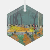 Buddhas letztes Nirvana-Ornament Ornament Aus Glas (Vorderseite)
