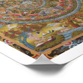 Buddhas Life-Mandala-Poster Poster (Ecke)