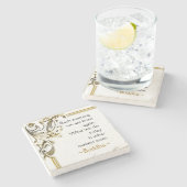 Buddhas motivierend Wörter von Klugheit Steinuntersetzer (Seitenansicht)