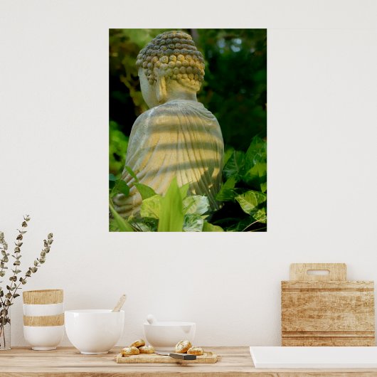 Buddhas Rücken Poster (Küche)