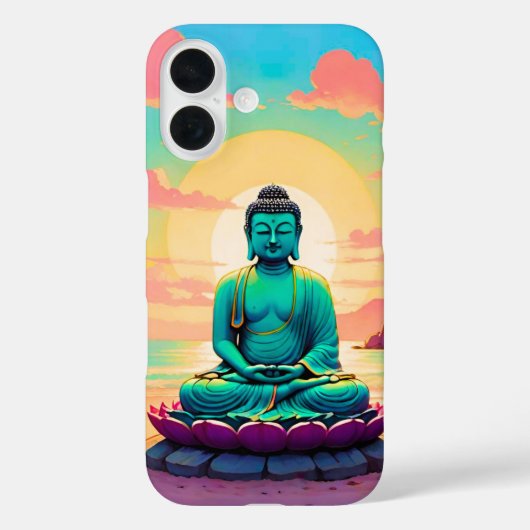 Buddhas Sonnenuntergangsreflexion Case-Mate iPhone Hülle (Rückseite)