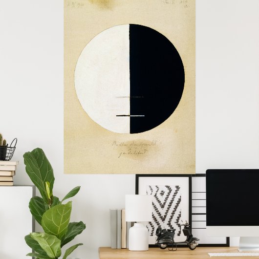 Buddhas Standpunkt im Irdischen Leben von Hilma Poster (Heimbüro)