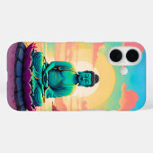 Buddhas Sunset Reflektion Case-Mate iPhone Hülle (Rückseite (Horizontal))